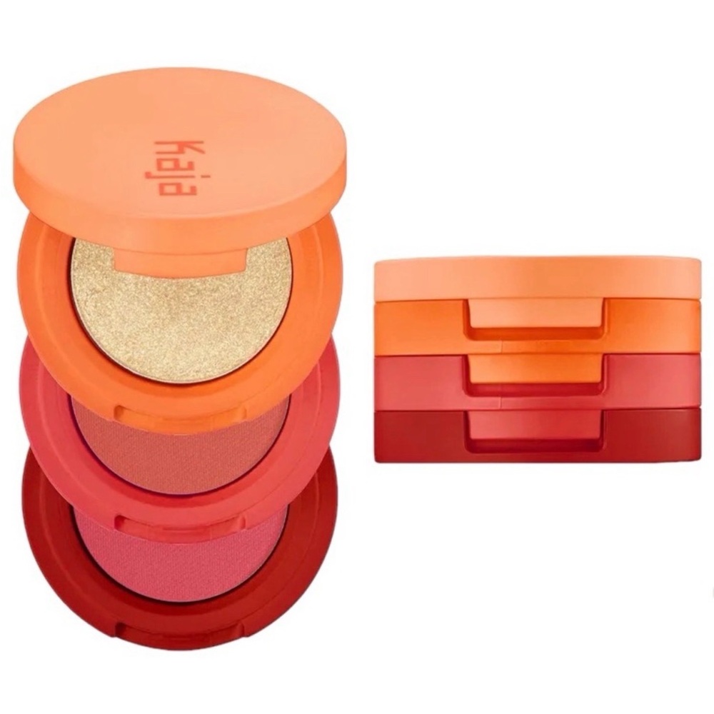 Kaja Beauty Bento Blush Trio - Gold, Pink, Red